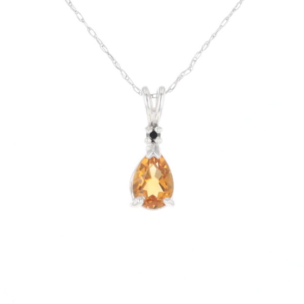 Citrine Pear Pendant