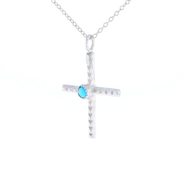 Native Turquoise Cross Necklace