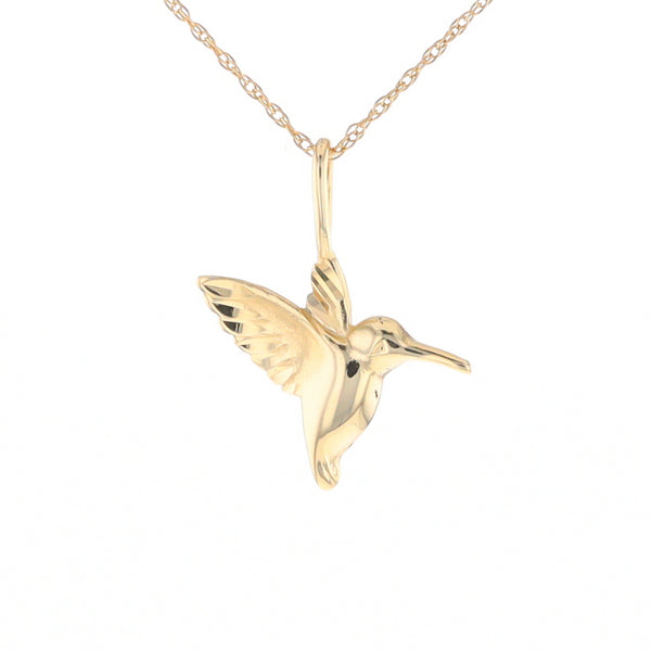 Gold Hummingbird Charm