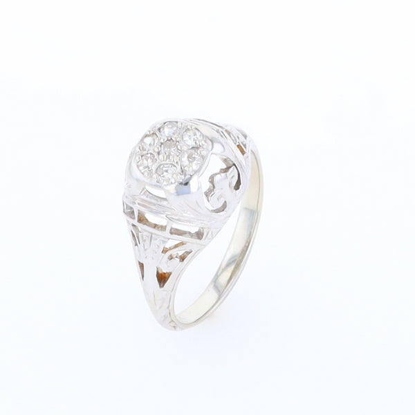 Vintage Cluster Diamond Ring