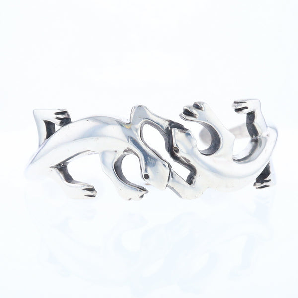 Sterling Silver Lizard Cuff Bracelet