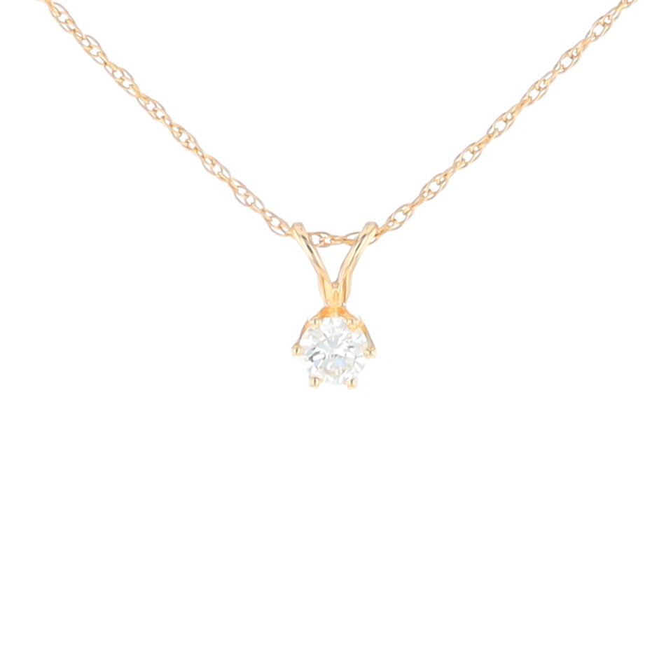 Solitaire Diamond Pendant