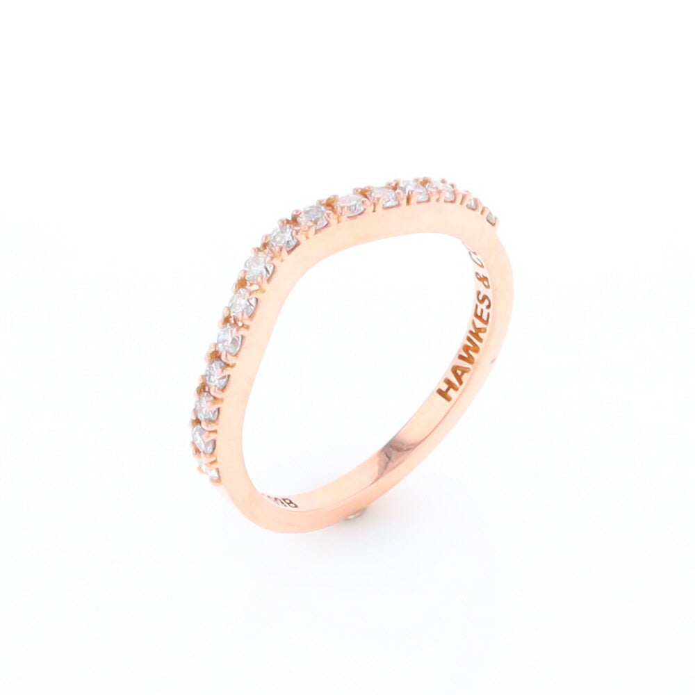 Rose Gold Diamond Wedding Band