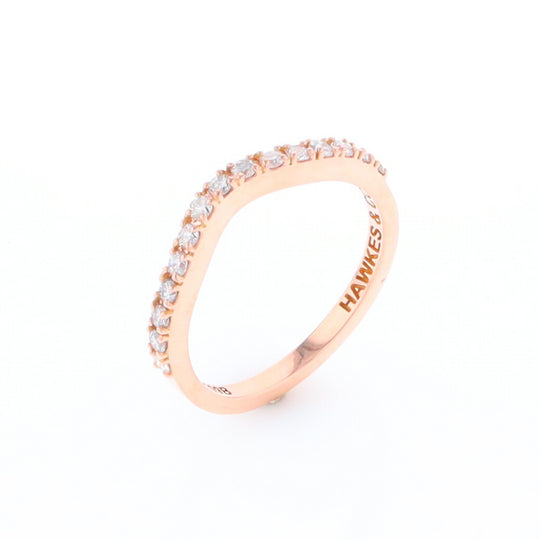 Rose Gold Diamond Wedding Band