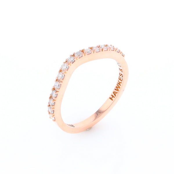 Rose Gold Diamond Wedding Band