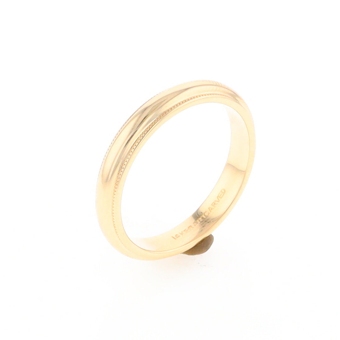 Milgrain Standard Fit Wedding Band