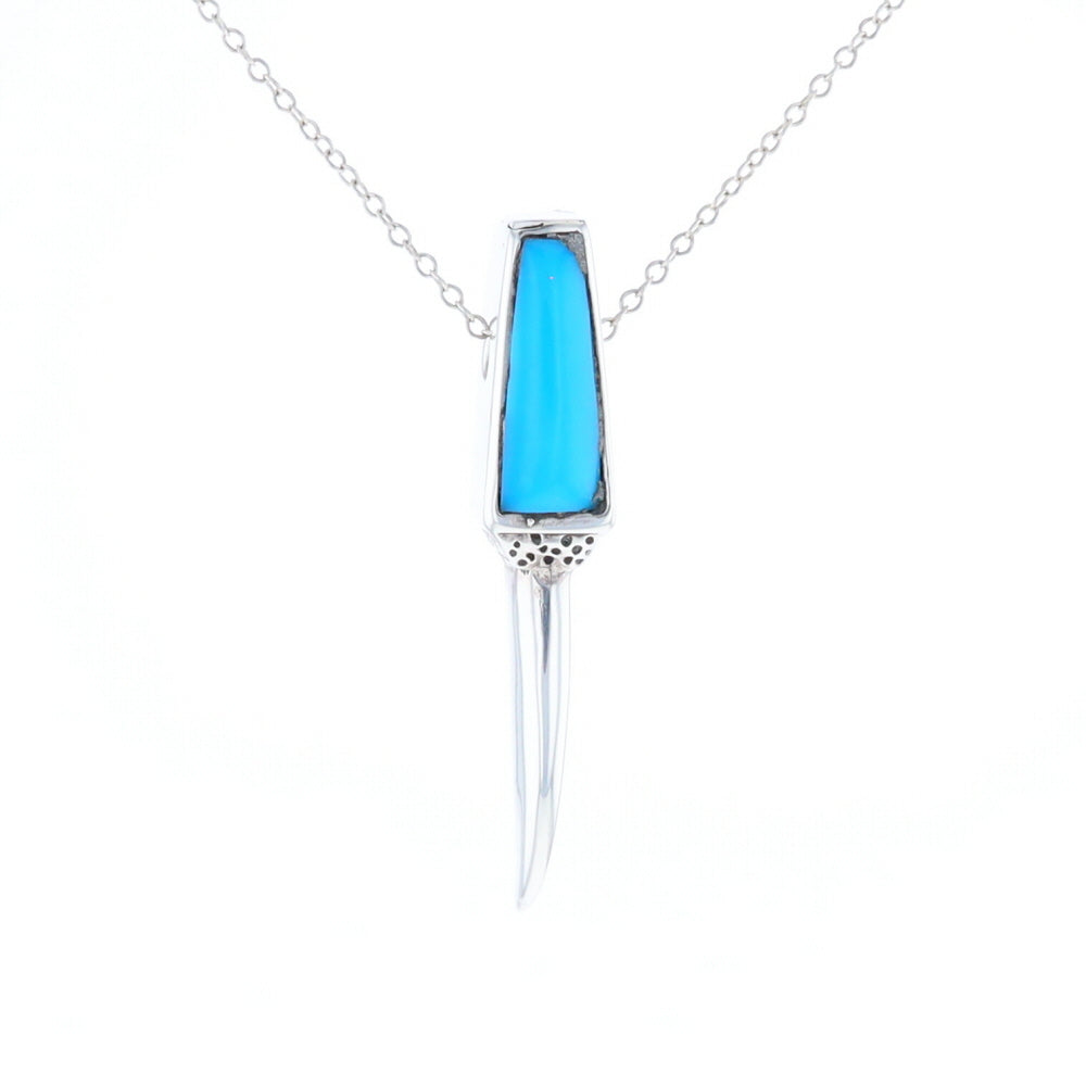 Turquoise Talon Inlaid Pendant