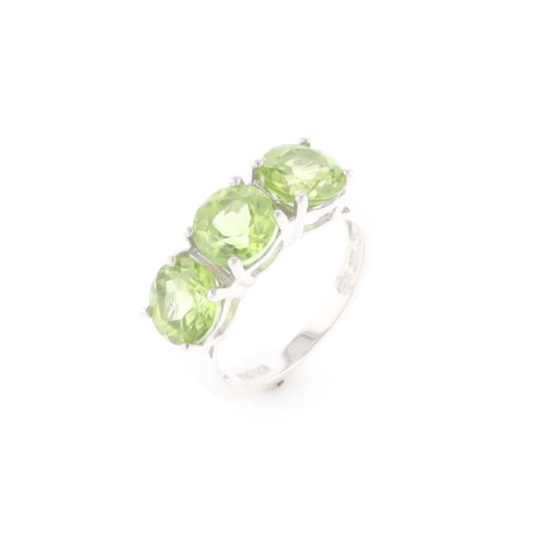 Triple Peridot Ring