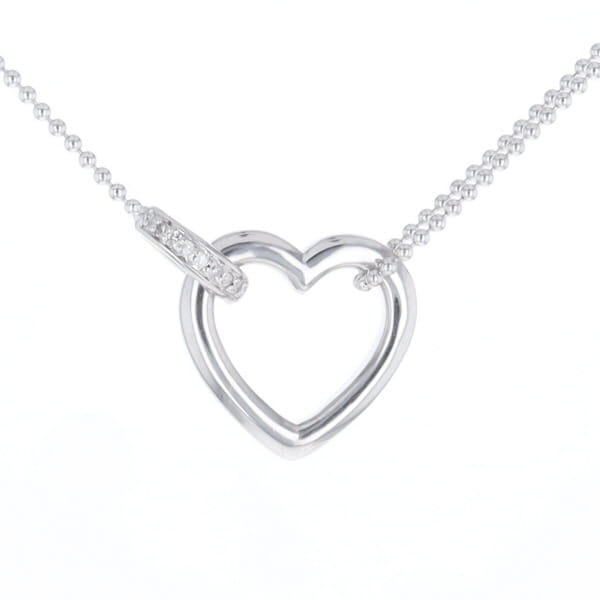 Diamond Clip Heart Necklace