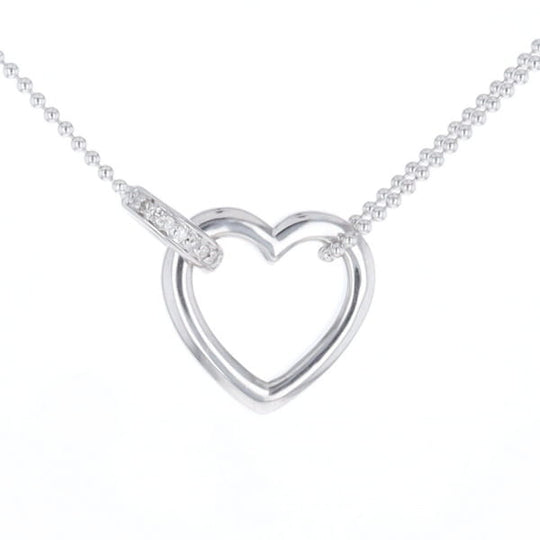 Diamond Clip Heart Necklace
