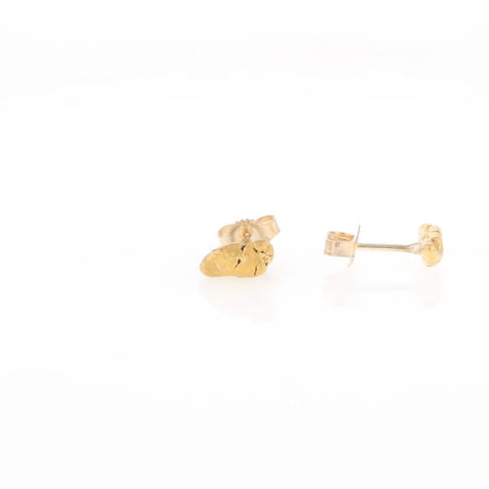Natural Gold Nugget Stud Earrings