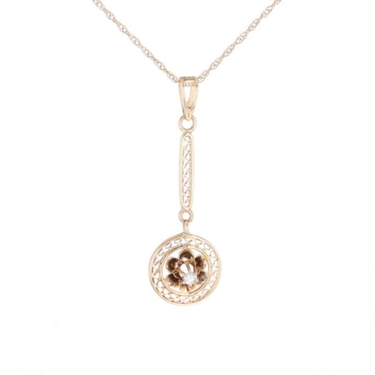 Buttercup Filigree Vintage Pendant