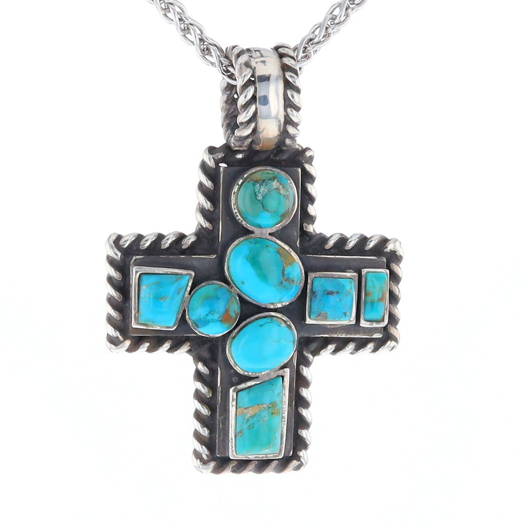 Turquoise Cross Pendant