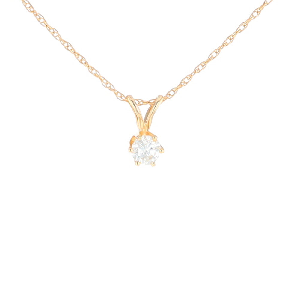 Solitaire Diamond Pendant