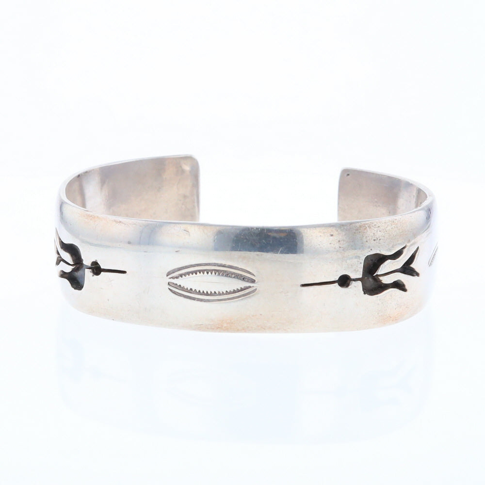 Native Silver Bird Cuff Bracelet