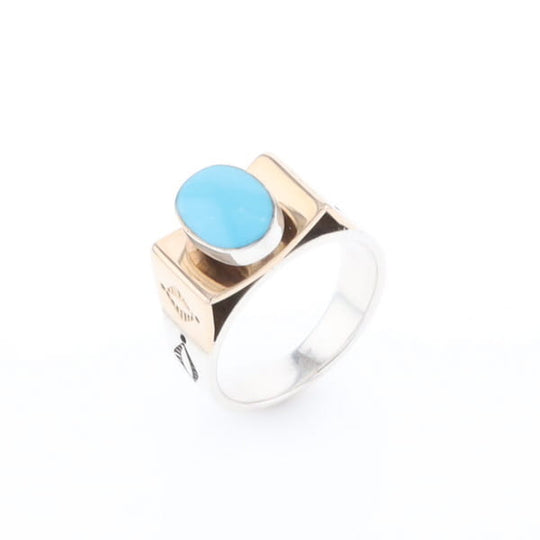 Bezel Set Turquoise Ring
