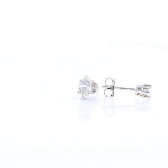 0.51ct Marquise Diamond Studs