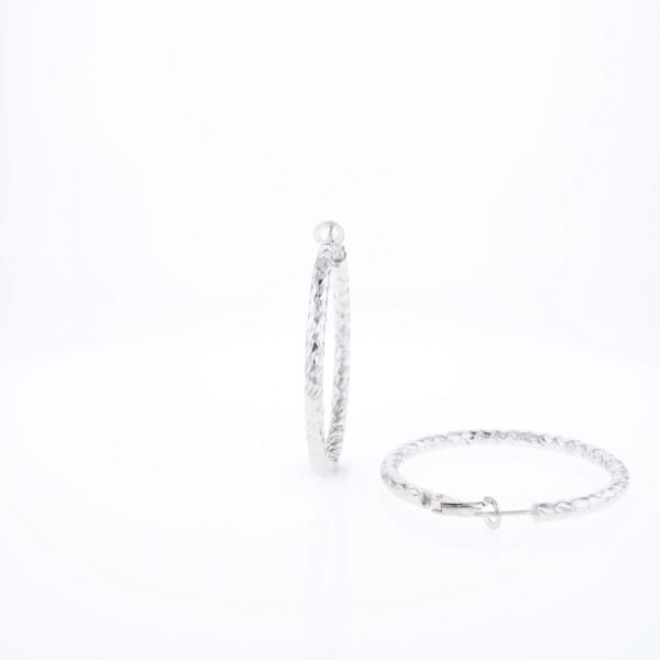 Diamond Cut Hoops