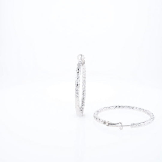 Diamond Cut Hoops