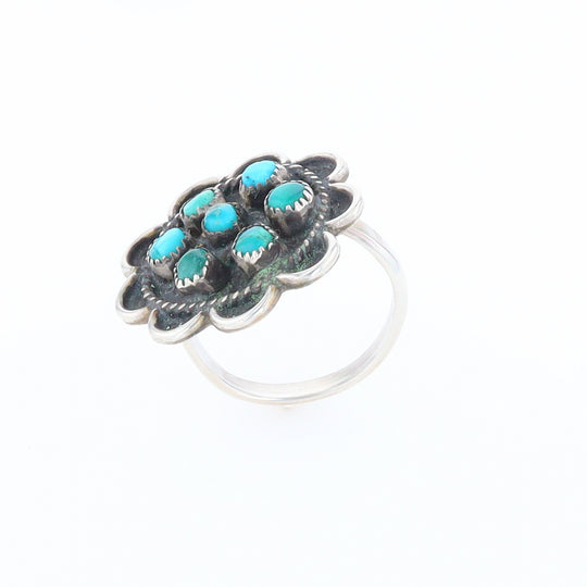 Turquoise Flower Ring