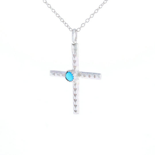 Native Turquoise Cross Necklace