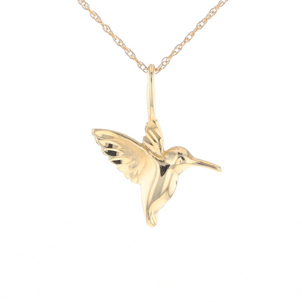 Gold Hummingbird Charm