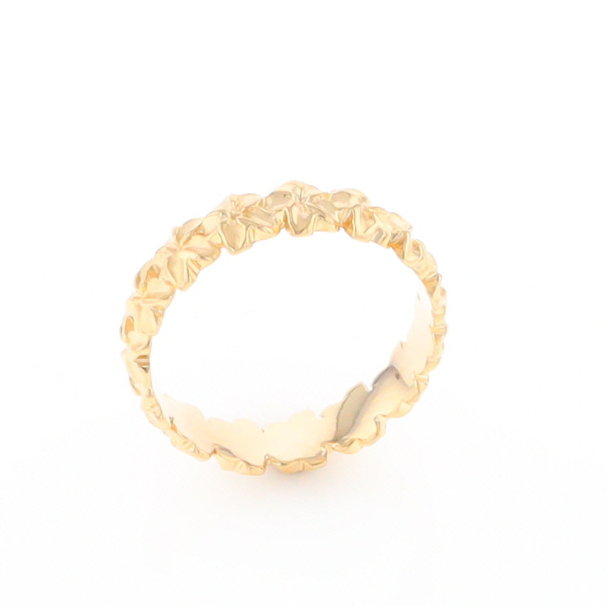 Gold Flower Eternity Ring