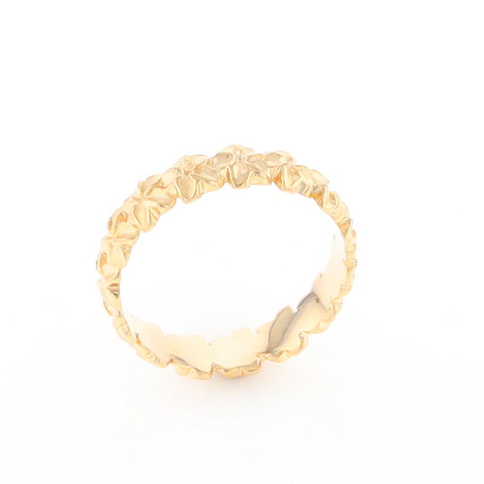 Gold Flower Eternity Ring