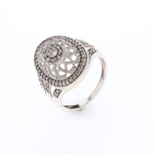 Open Work Filigree Design Ring