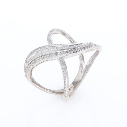 Dramatic Bypass Diamond Ring