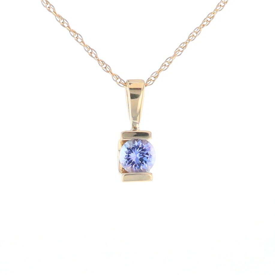 Solitaire Tanzanite Pendant