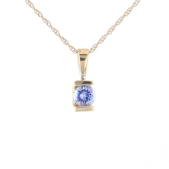 Solitaire Tanzanite Pendant