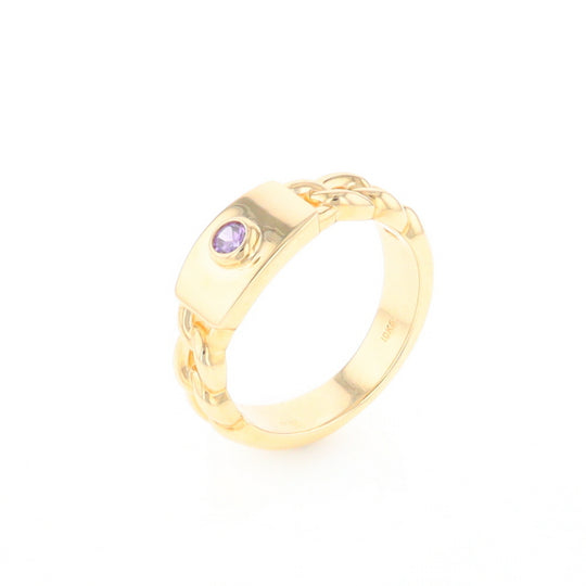 Amethyst Chain Design Ring