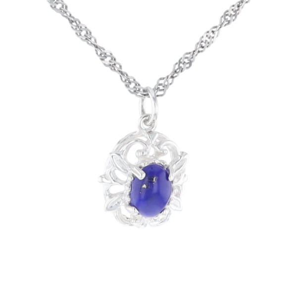 Silver Lapis Lazuli Pendant