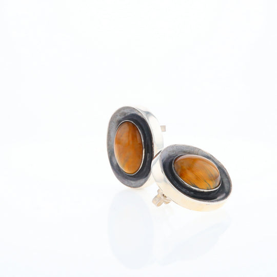 Native Brown Tigers Eye Earrings