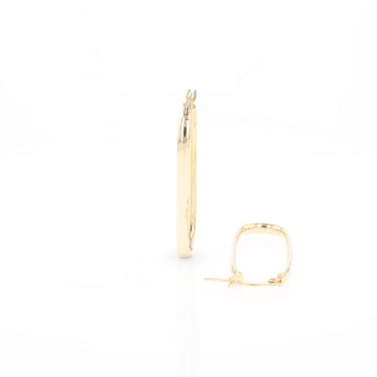 Flat Saddleback Hoop Earrings