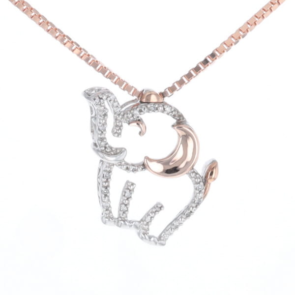 Elephant Diamond Pendant