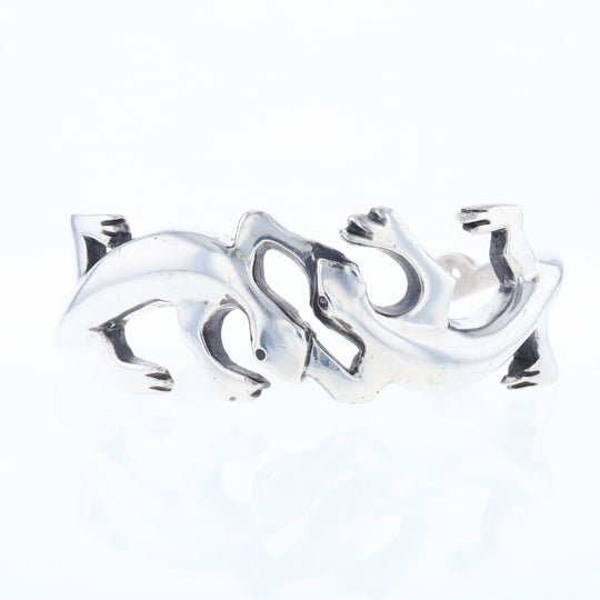 Sterling Silver Lizard Cuff Bracelet