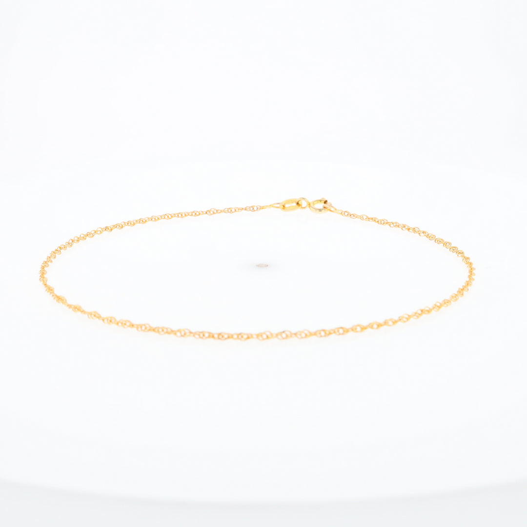 Gold Singapore Anklet