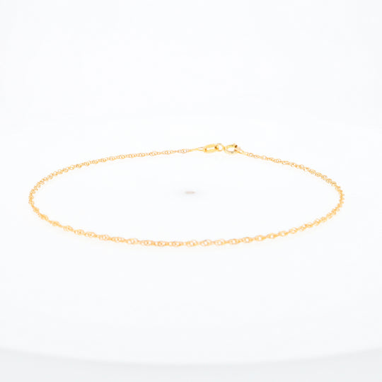 Gold Singapore Anklet