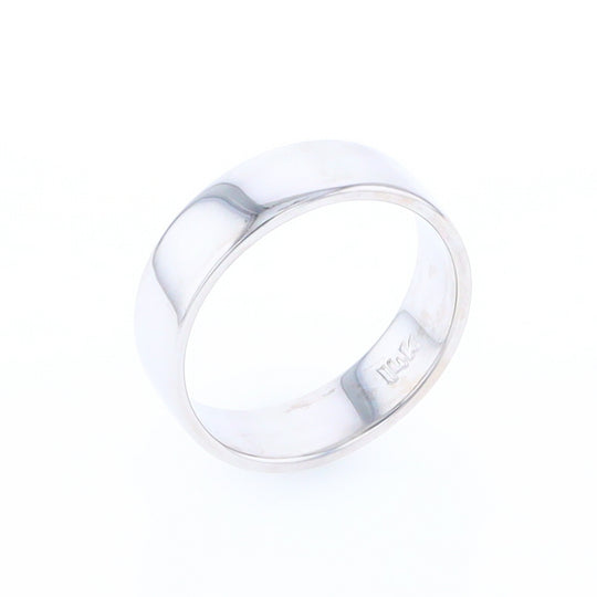 White Gold Wedding Band