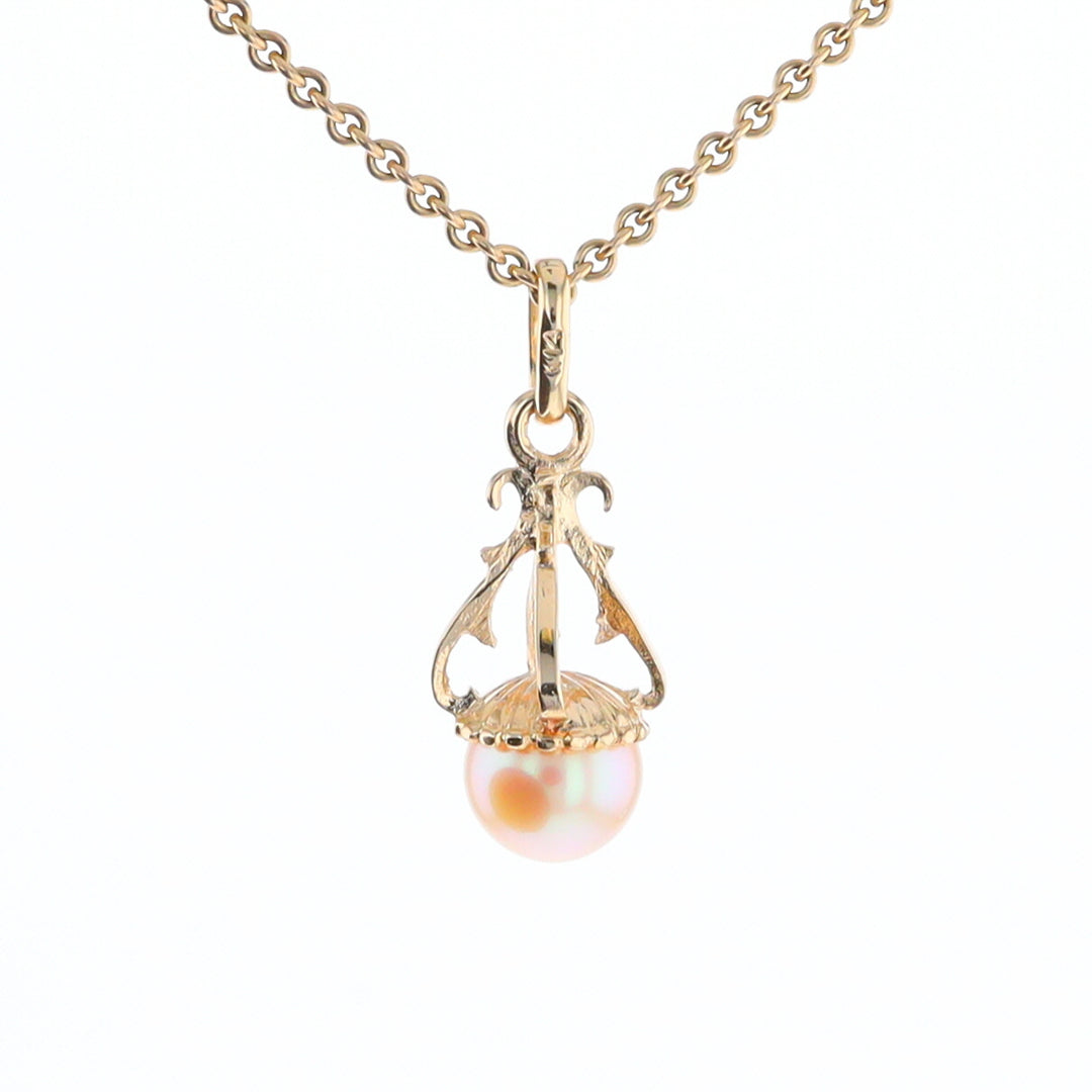 Swirl Chandelier Pearl Pendant