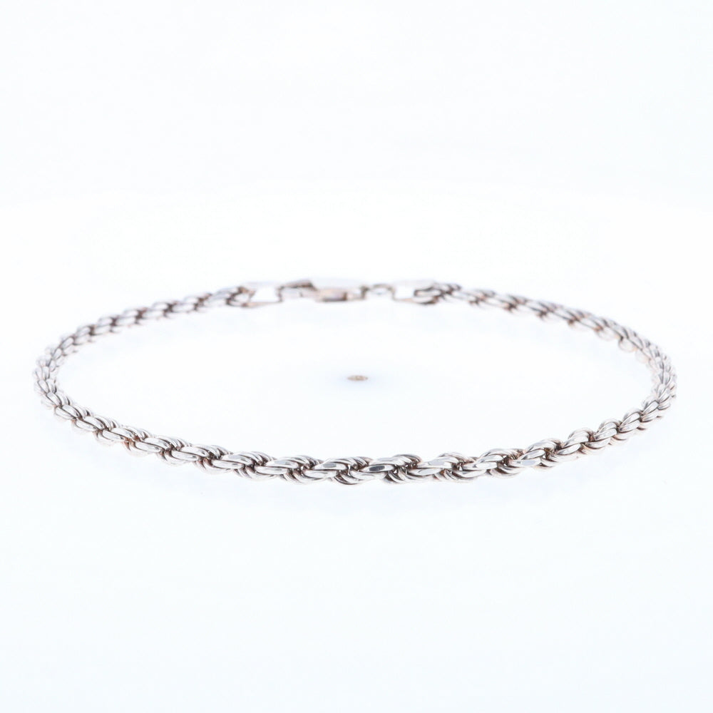 Silver Rope Bracelet