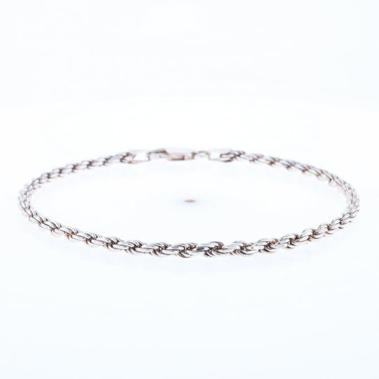 Silver Rope Bracelet