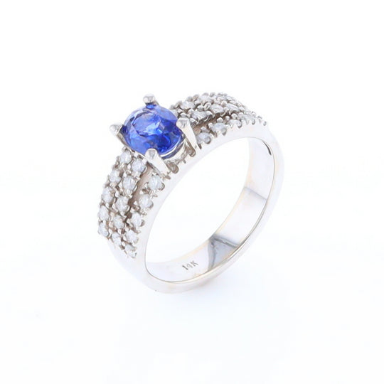 Sapphire Triple Band Ring