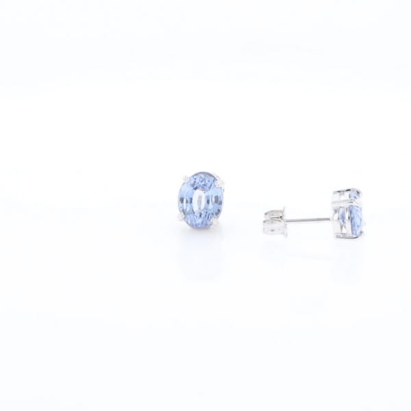 Ceylon Sapphire Stud Earrings