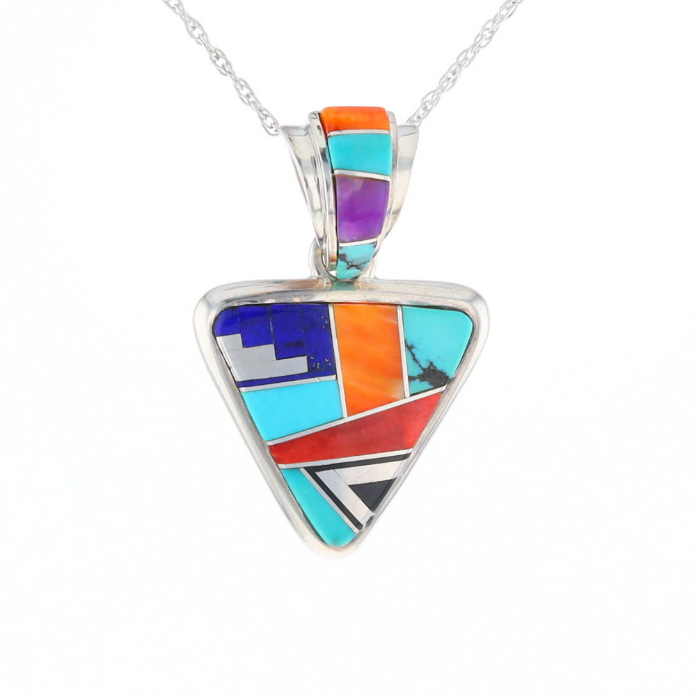 Triangle Native Inlaid Pendant