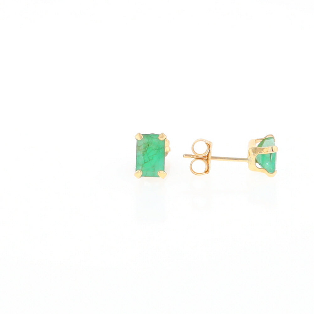 Emerald Stud Earrings