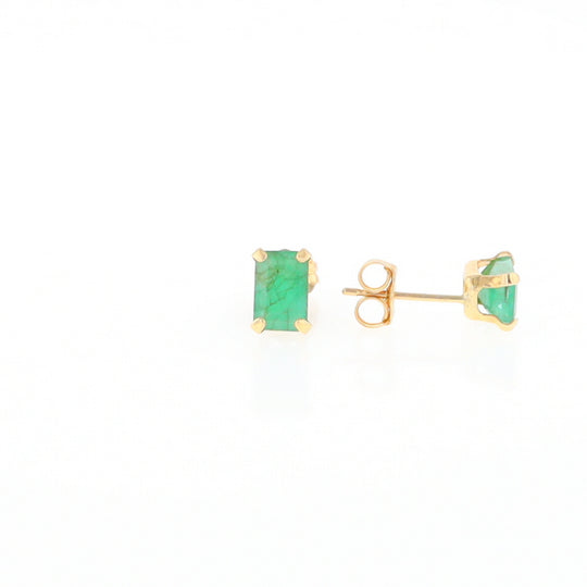 Emerald Stud Earrings