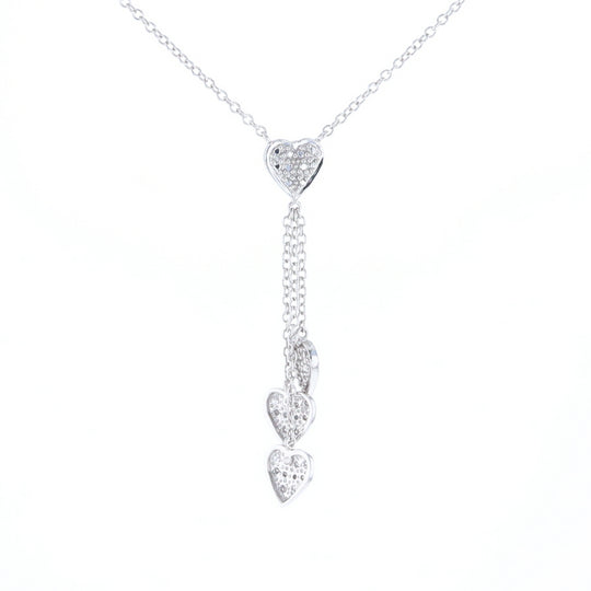 14K Triple Heart Necklace